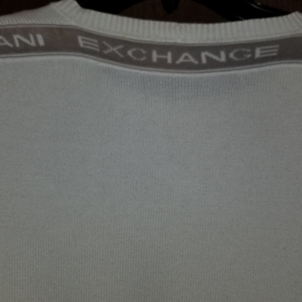 White XS Armani sweater.